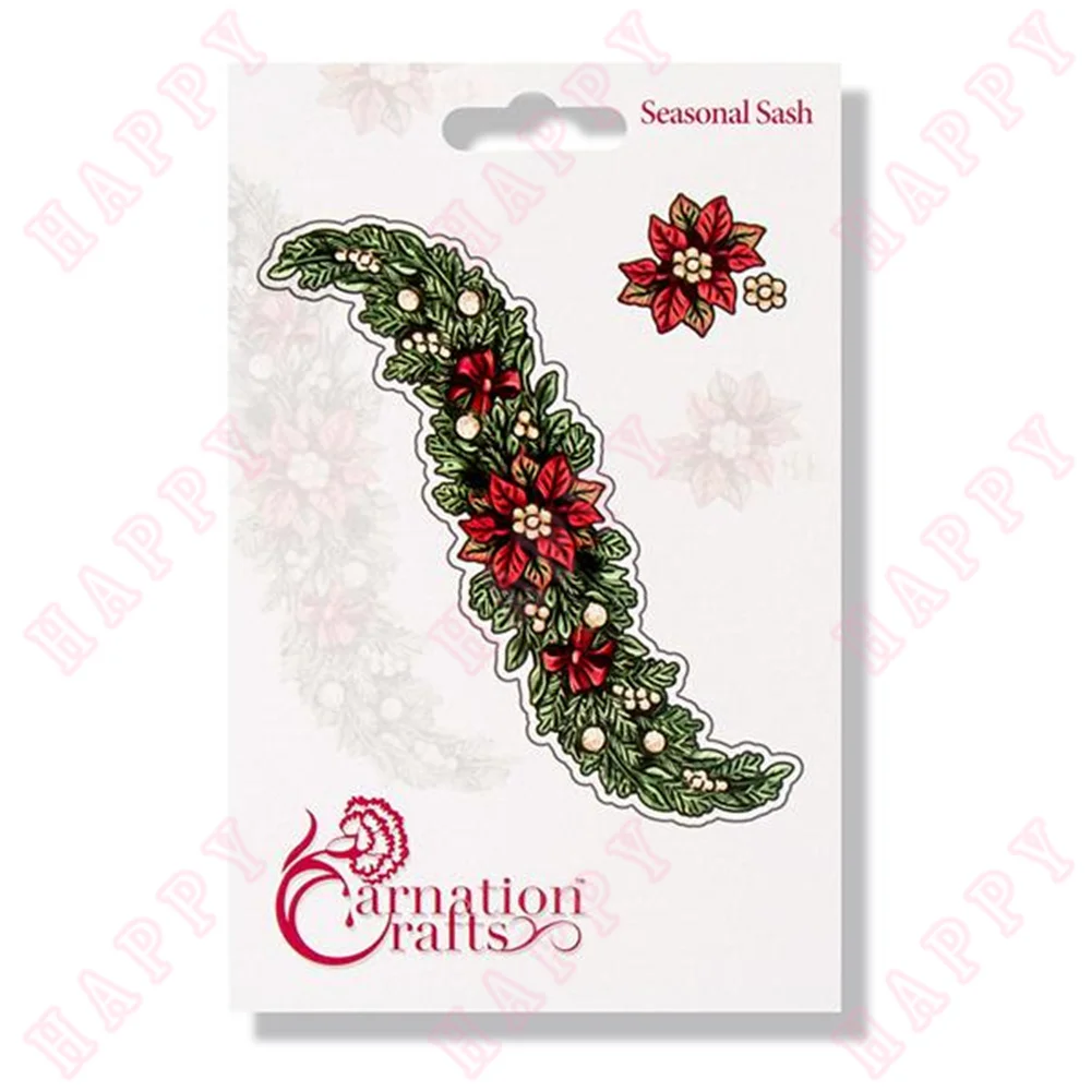

Seasonal Sash Metal Cuts Dies Set Various Card Series Scrapbook Paper Craft Knife Mould Blade Punch Greet Handmade For 2022 New