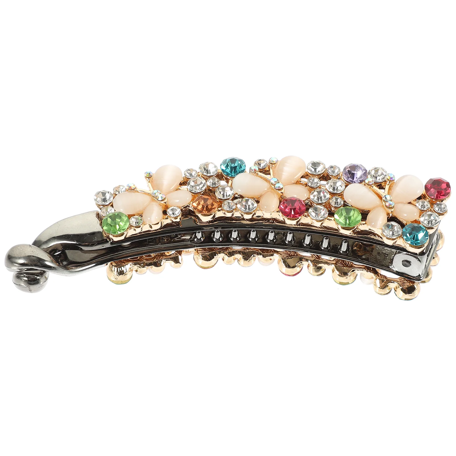 

Hair Accessories Girls Rhinestone Clip Women Clips Banana Thick Large Styling White Rhinestones Miss