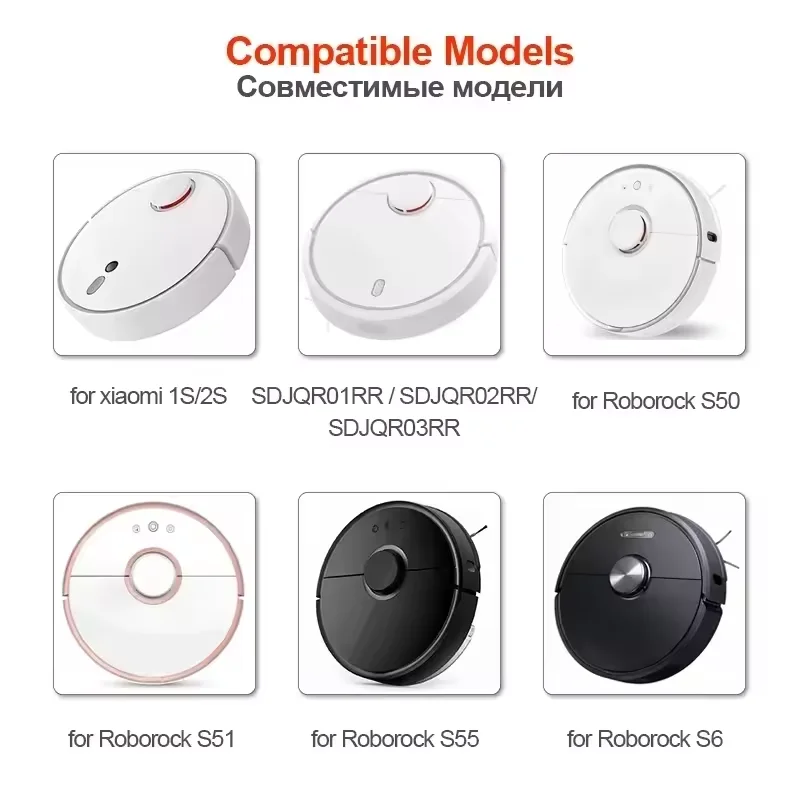 Основная боковая щетка для робота Xiaomi Mi 1 1S SDJQR01RR SDJQR02RR SDJQR03RR Roboeock E3, S4, S4 Max, S5, аксессуары для пылесосов (art.: 3920cd441a1ef) - 3920cd441a1ef