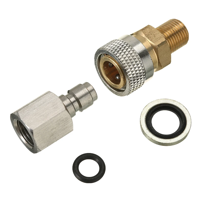 4pcs 1/8 BSP PCP Pneumatic Fitting Air Tool Rifle Filling Charging Hose Quick Release Coupler Adapter For Compressor - купить по