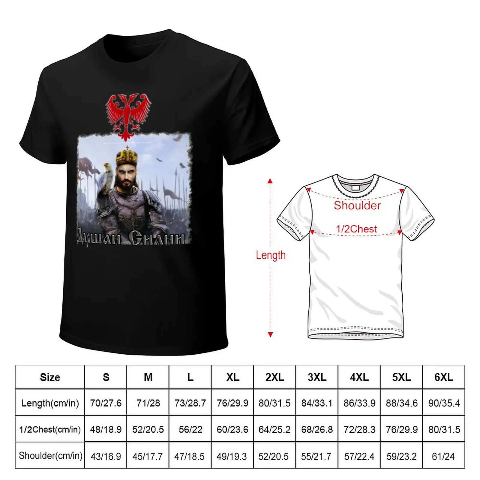 Фото Футболка Dusan Silni Basic Plain Tee для весны и лета №2