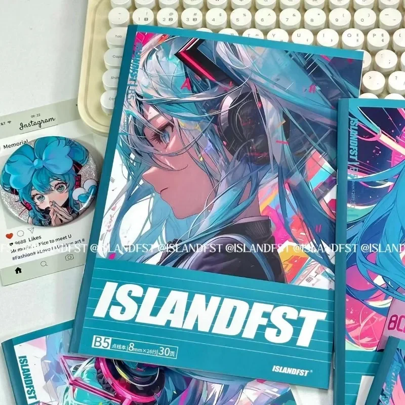 Тетрадь Hatsune Miku аниме периферийный милый мультяшный дневник японская кавайная