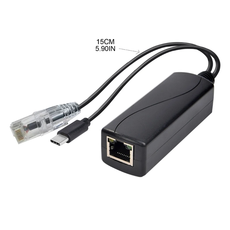 Гигабитный разветвитель PoE 1000 м 48 В до 5 2 4 А сепаратор TYPE-C/Micro USB/DC5521
