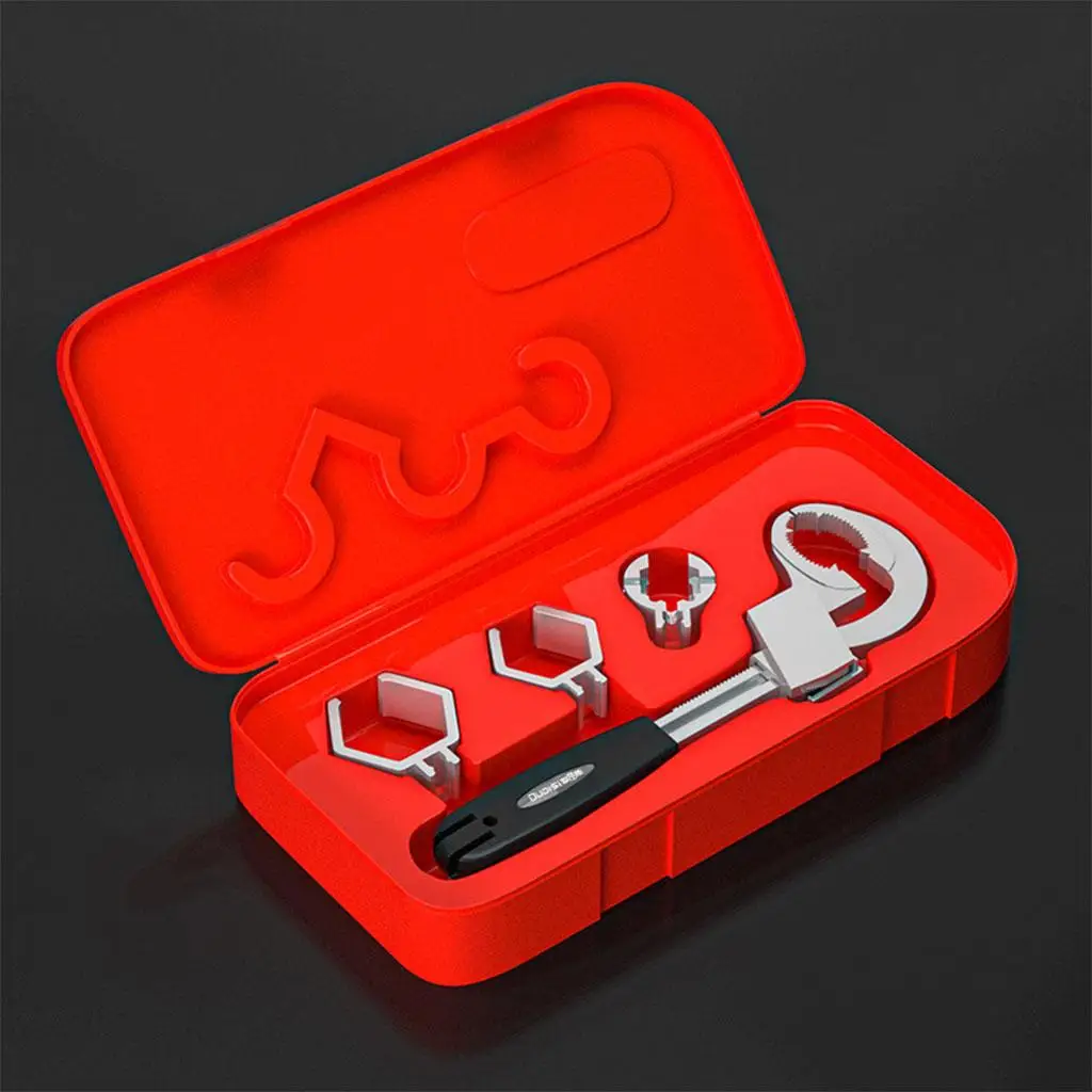

Gripping Wrench Set, 56-80mm Repairing Aluminum Alloy Adjustable Assembly Piler Spanner, Hand Tools for Yard Kitchen Mechanics