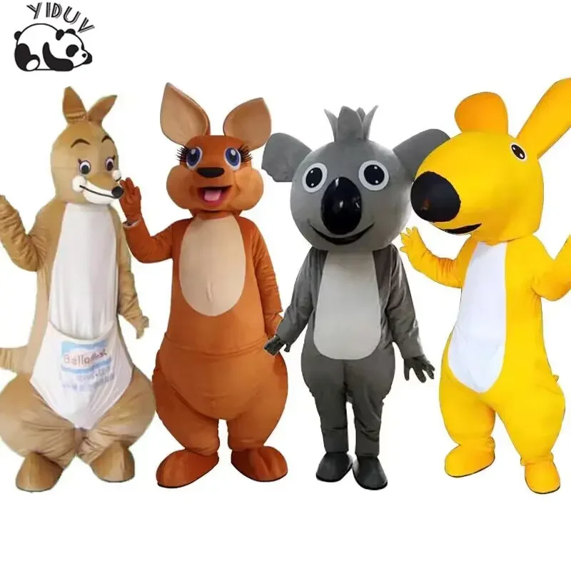 Плюшевый костюм талисмана кенгуру одежда для куклы Коалы милый прогулочный