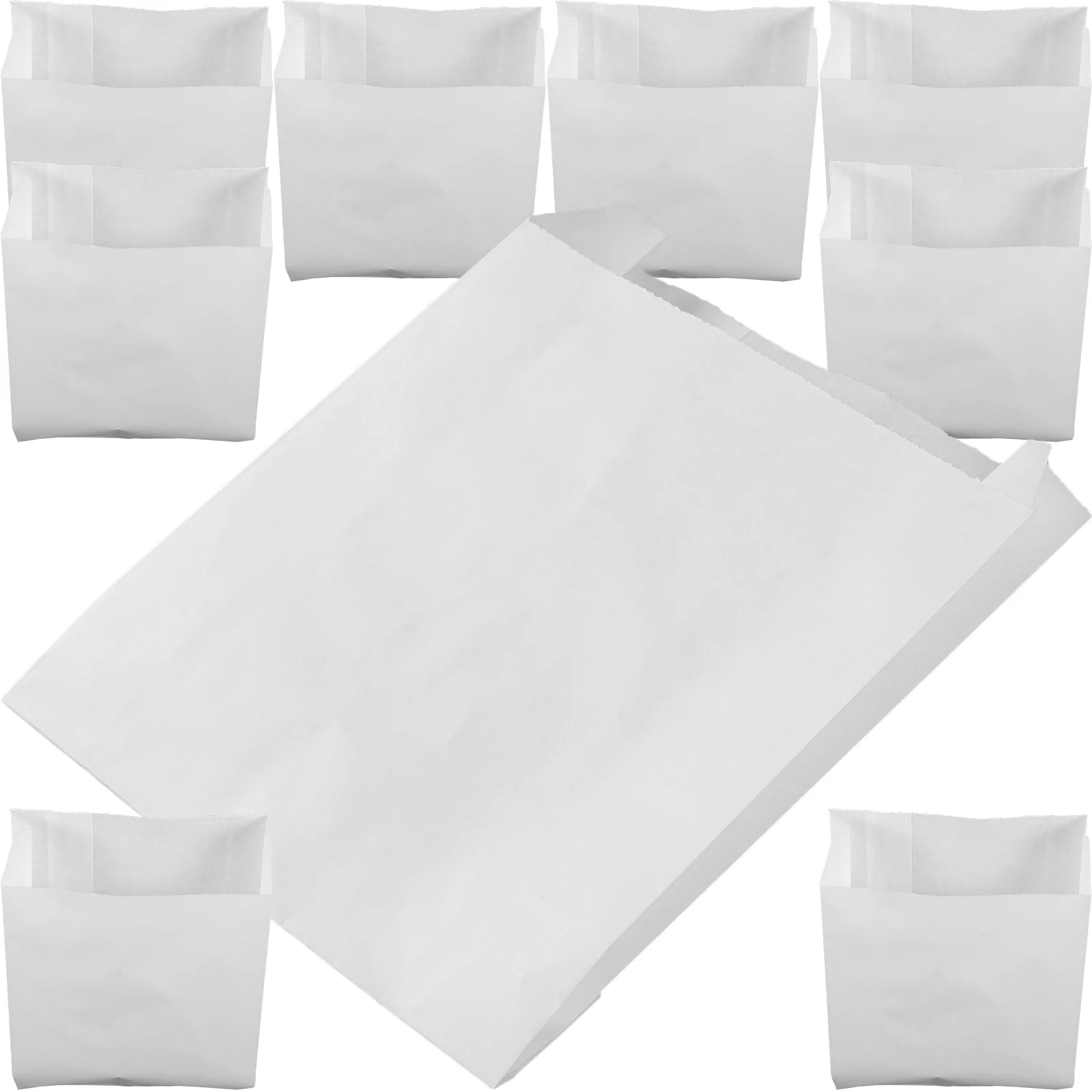 

100pcs Reusable Oil-proof Premium Takeaway Bag Oil Proof Food Bag Fruit Wrapping Bag for Takeout Supply