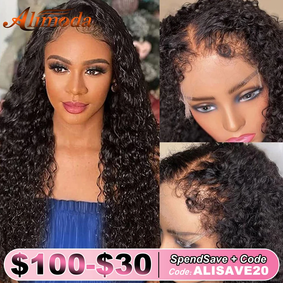 Afro Kinky Curly Wigs Human Hair 13x4 Full Lace Front Wig 4C