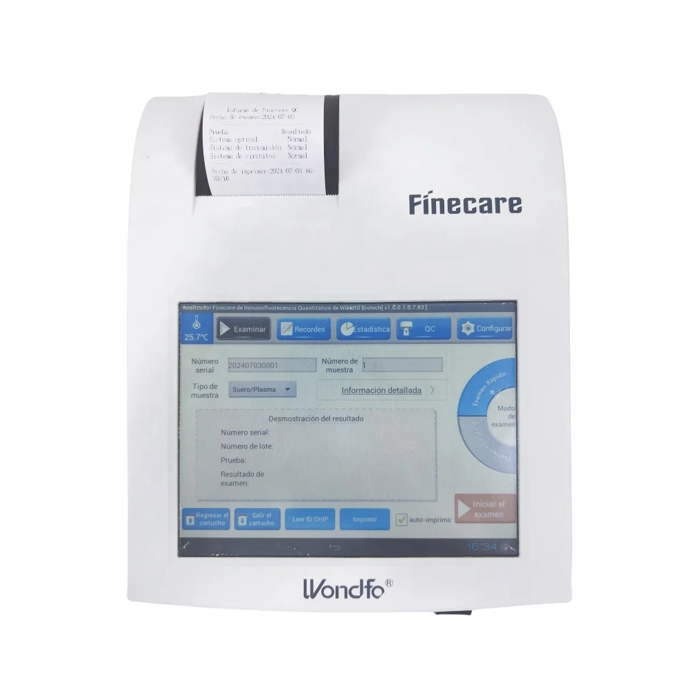 Фото Анализатор гормонов Finecare FS-113, иммуноферментный анализатор Wondfo Finecare, тест-набор Finecare HCG, анализатор HbA1c FS-114, тест на фертильность №2