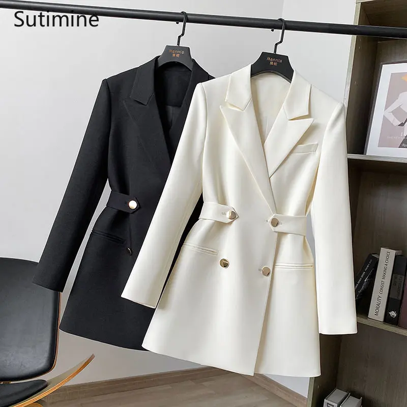 Spring Blazer Coat Fashion Notched Single Breasted Slim Embossing Women Blazer Office Lady  Blazers for Women