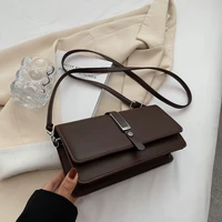 klein blue simple commuter shoulder messenger bagspring and summer new womens bag popular fashion ttexture small square bag ti