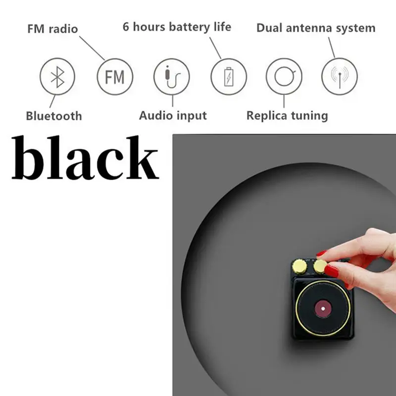 Новинка 2023 оригинальная портативная Bluetooth-Колонка Xiaomi в стиле ретро с поддержкой