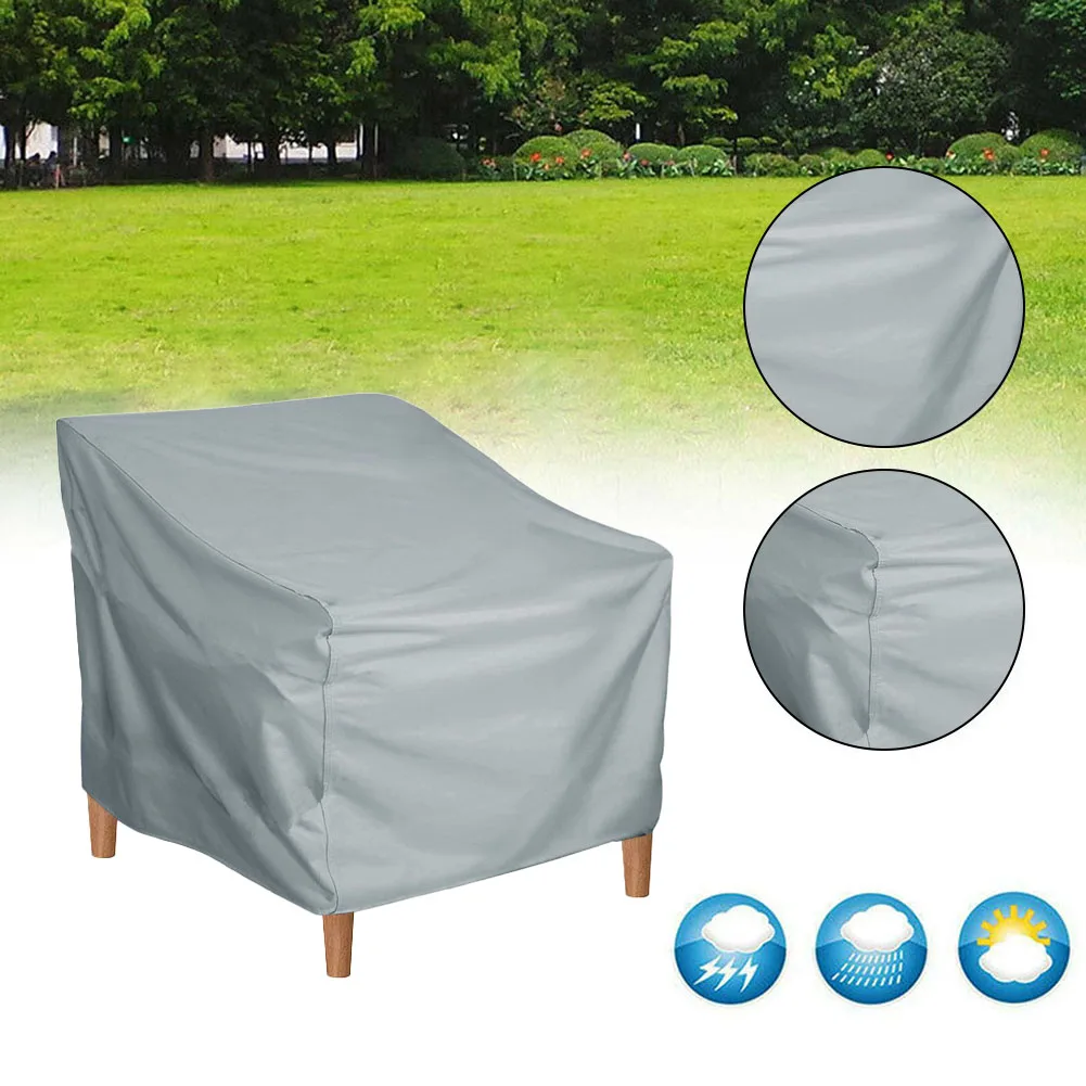 Outdoor Furniture Cover Waterproof Coated Oxford Cloth Sofa Chair Table Cover Garden Furniture Stacking Chairs Protective Cover