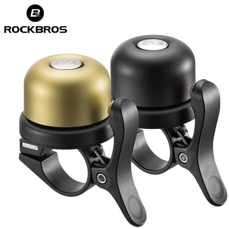 

ROCKBROS Bicycle Bell Classical Stainless Bike Bell Loud Horn Cycling Handlebar Bell Portable Alarm Safety Bicycle Accessories