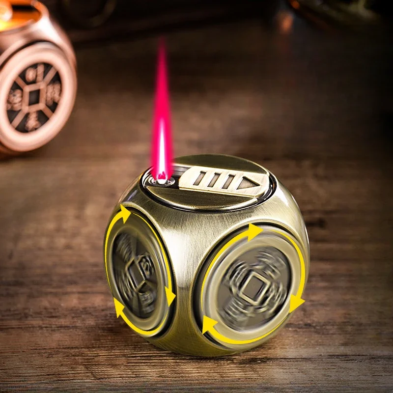 2024 новая металлическая четырехсторонняя вращающаяся гироскопическая