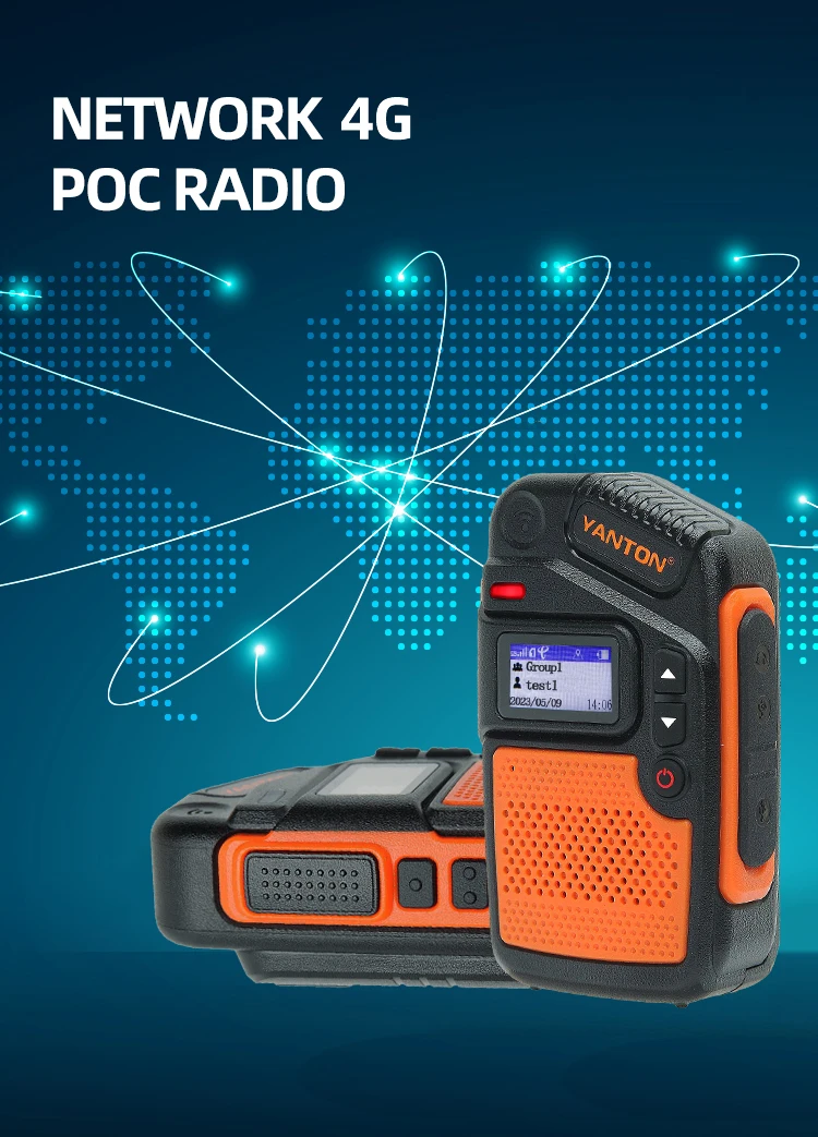 Сетевое 4G LTE POC радио GPS Wi-Fi дальнего действия Global Handy Talky Real PTT SIM-карта Walkie Talkie