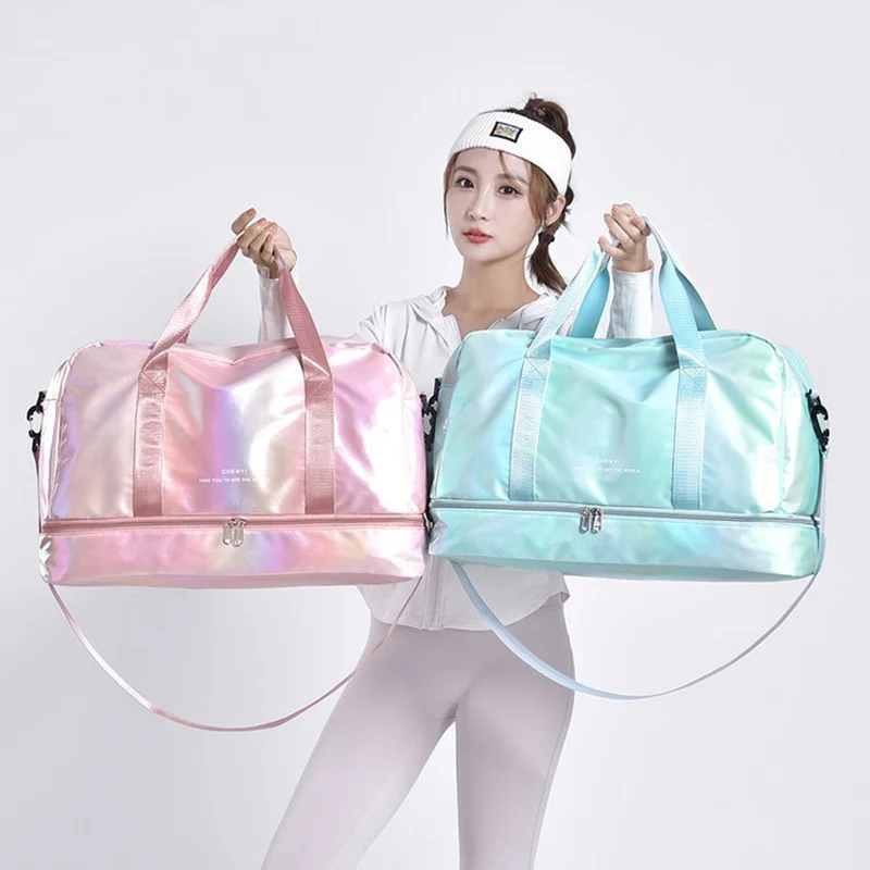 

Women Travel Bag Luggage Dry Wet Separation Storage Bag Fashion Fitness Handbags High Quality Waterproof New Shoulder Bag