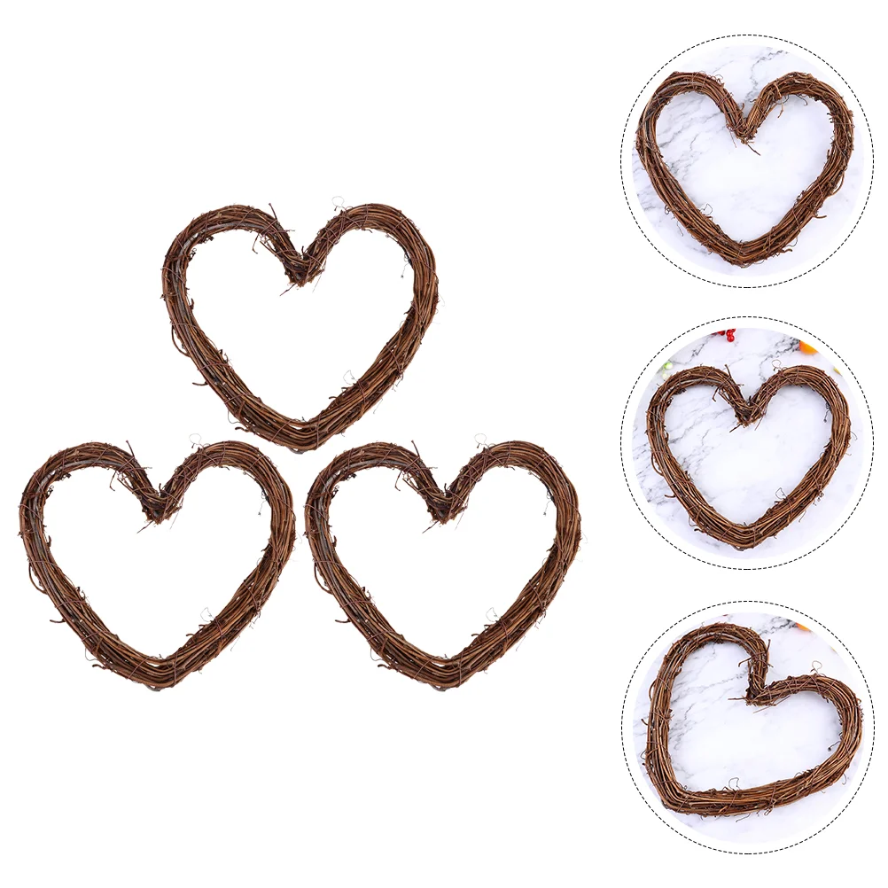 

Wreath Grapevine Rattan Vine Hoop Christmas Ring Heart Frame Base Form Ornament Branch Twig Macrame Wreaths Ornaments Wedding