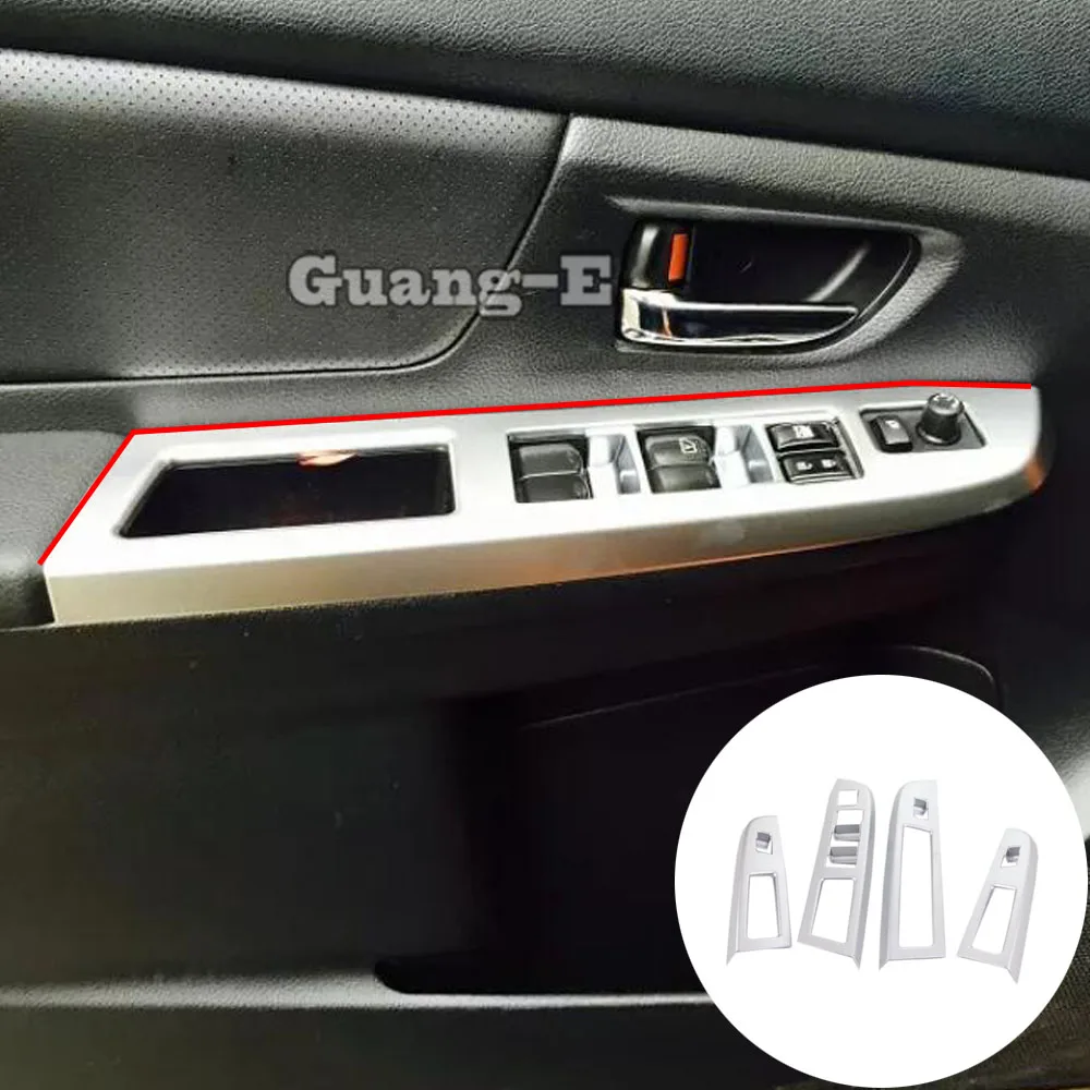 

Car ABS Armrest Handrail Inner Door Window Glass Switch Panel Cover Trim Frame Parts For Subaru XV 2012 2013 2014 2015 2016 2017