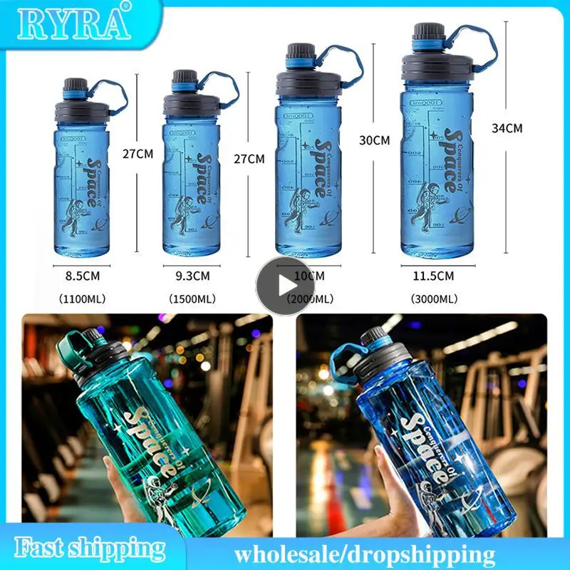 1~10PCS Drinking Cup 1100/1500/2000/3000ml Summer New Outdoor Water Cup Food Grade Plastic Portable Drinking Bottle Drinkware