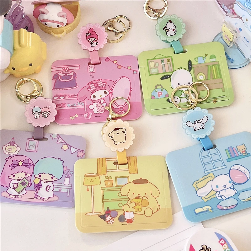 

Sanrios Kuromi Cinnamoroll My Melody Pompom Purins Hellokittys Anime Kawaii Meal Card Photo Photo Card Set Pendant Card Pendant
