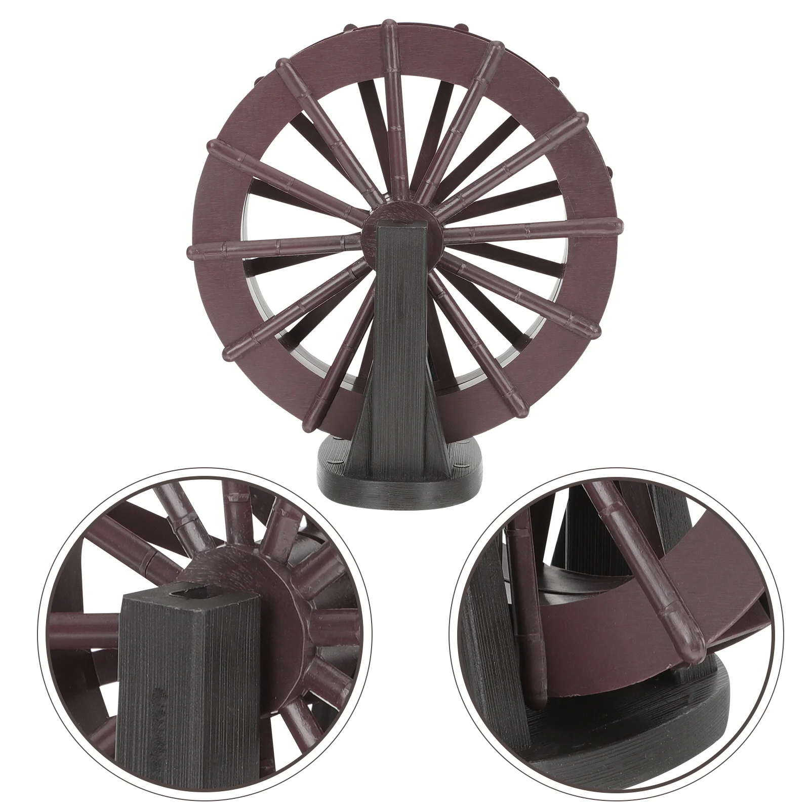 

Plastic DIY Tabletop Replacement Waterfall Fountain Wheel Water Fountain Wheel Fish Tank Fountain Wheel with Bracket