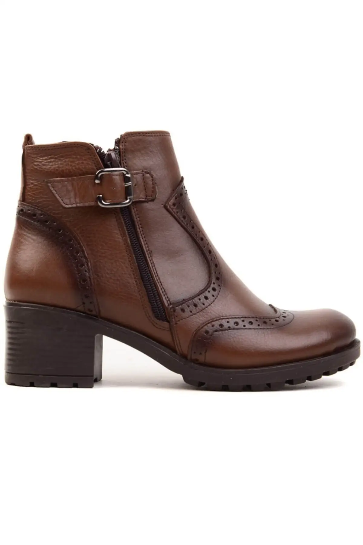 

-Brown Leather Orthotic Insole Women 'S Boots