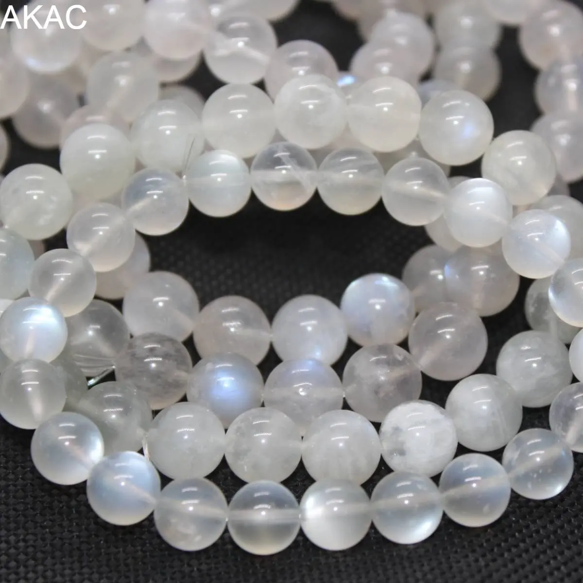 

2 браслета AKAC Approx9-9.8mm натуральные радужные молочные лунные браслеты