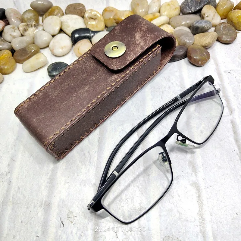 Кожаная кобура Blongk для очков поясной кошелек из воловьей кожи держатель ручной