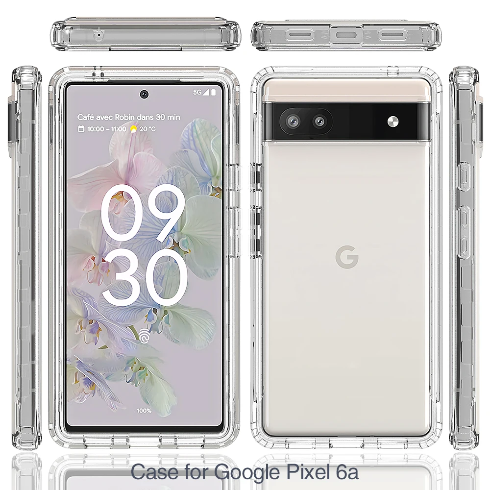 Высокопрозрачная защитная задняя крышка для Googoe Pixel 6 6A Pro 7 7A 8 4A 5A