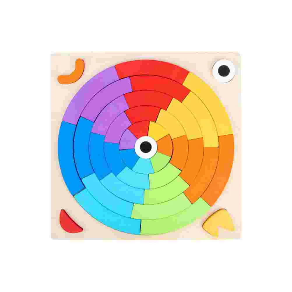

1 Set Jigsaw Plaything Wooden Blocks Puzzle Toy Learning Toys for Children Education Baby