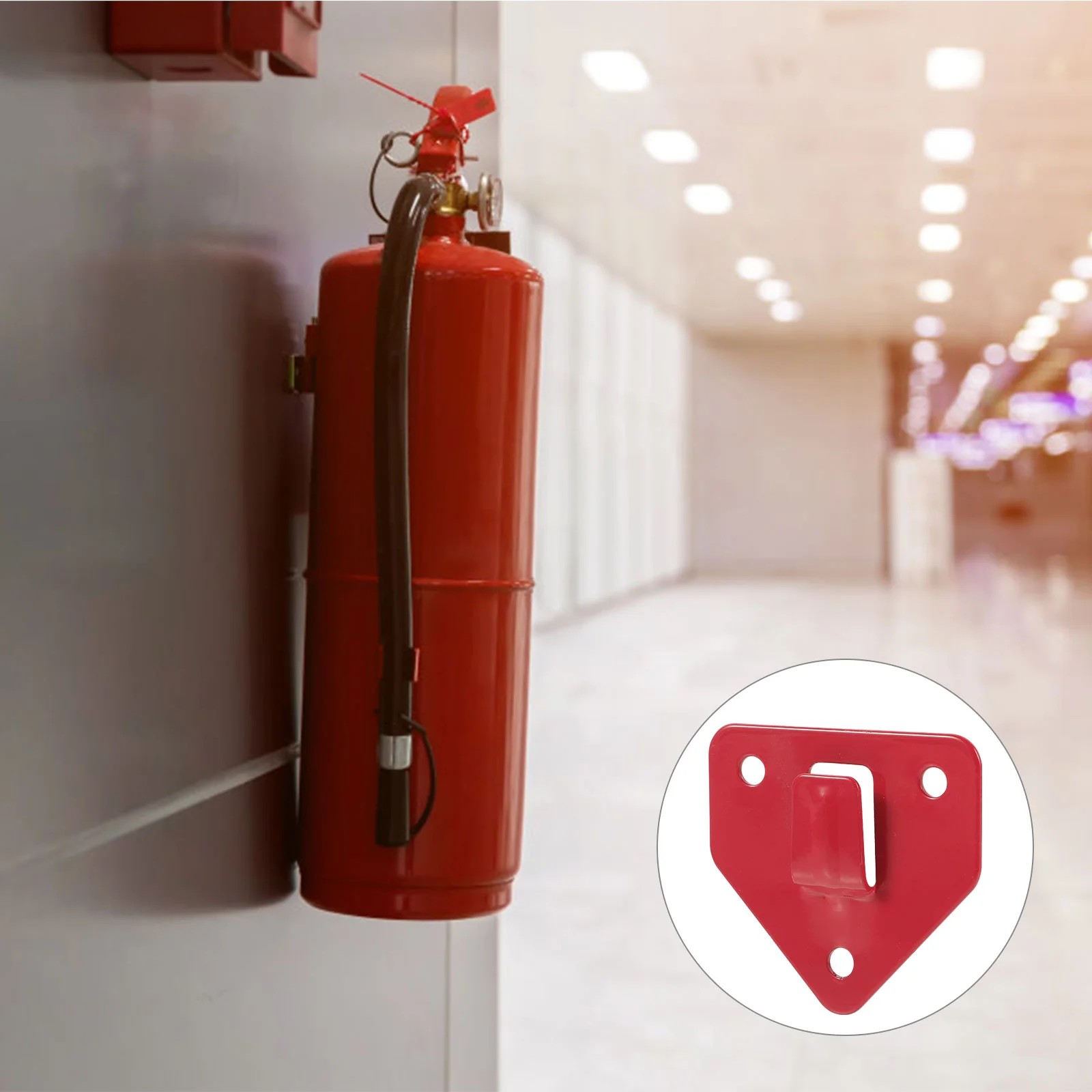 

8 pcs Wall Fire Extinguisher Bracket Wall Fire Extinguisher Hook Heavy Duty Bracket