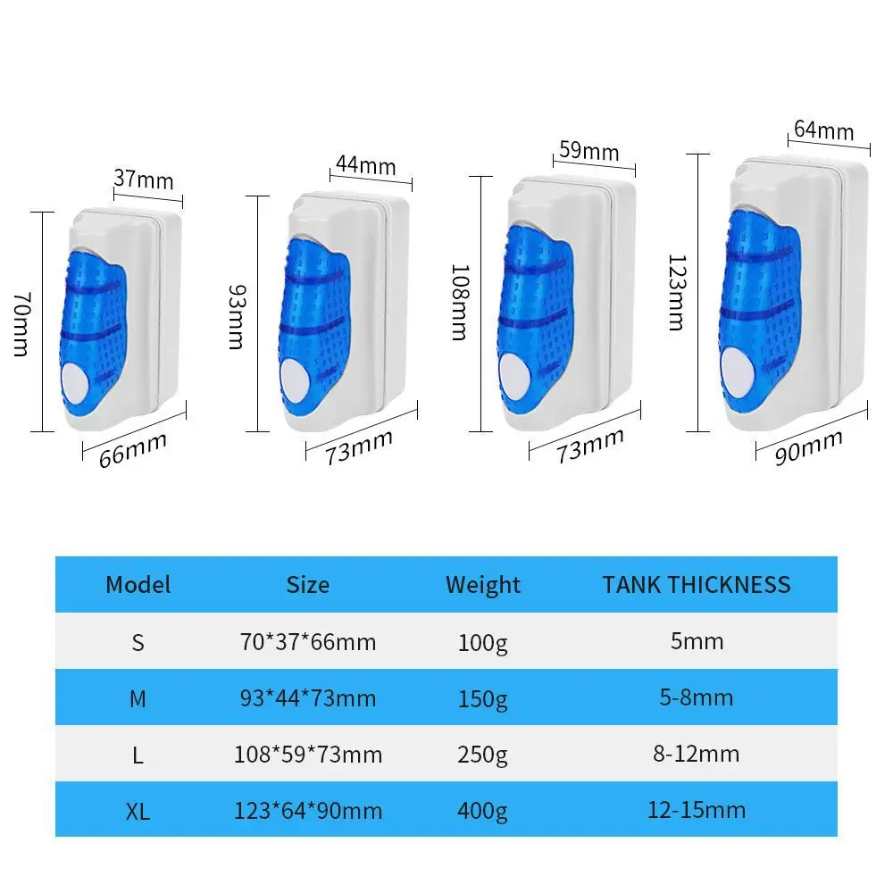 Мощная щетка для аквариума Магнитная Щетка Чистящая салфетка очистка внутри и