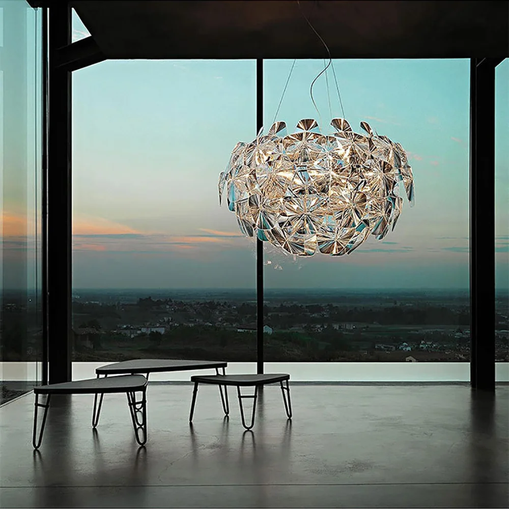 

Dimmable Ceiling Crystal Chandeliers New Trend Postmodern Creative Led Acrylic Hanging Lamp For Ceiling Home Decoration