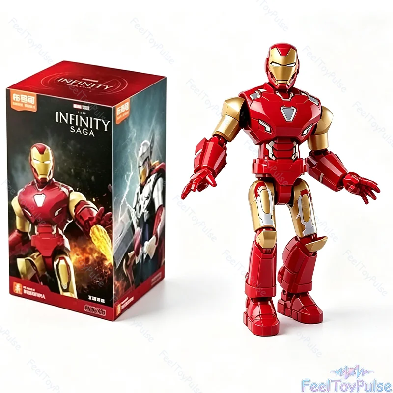 Оригинальный набор конструктора BLOKEES Marvel Avengers: фигурки Железного Человека, Капитана Америки, Таноса. Коллекционный подарочный набор. (art.: 3920dd03bac47) - 3920dd03bac47