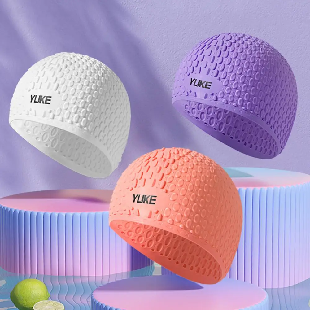 

Waterproof Silicone Women Ear Protection Swimming Hat Swimming Gear