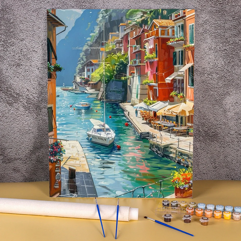 Paint By Numbers Pictures For Adults On Canvas Frameless Landscpae Digital Coloring Drawing Oil Paintings Number Home Decor