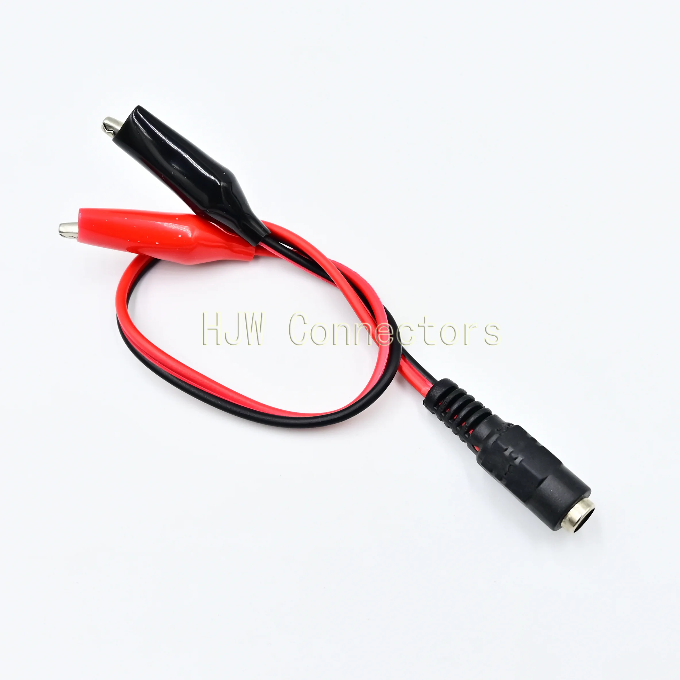 

5.5mm x 2.1mm DC Male Female Cable Connector 5.5*2.1mm DC Power Plug Jack to Dual Alligator Clips Test Lead Crocodile Clamp Wire