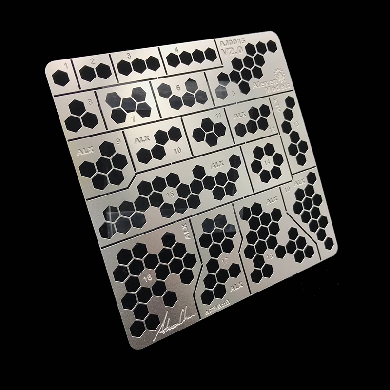 

Сотовый Цифровой Камуфляжный распылитель 1/100 1/35 из нержавеющей стали 80x80 мм