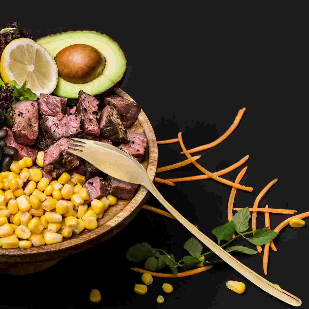 Фетучини макароны вилка для салата ложка из нержавеющей стали серебро тяжелых