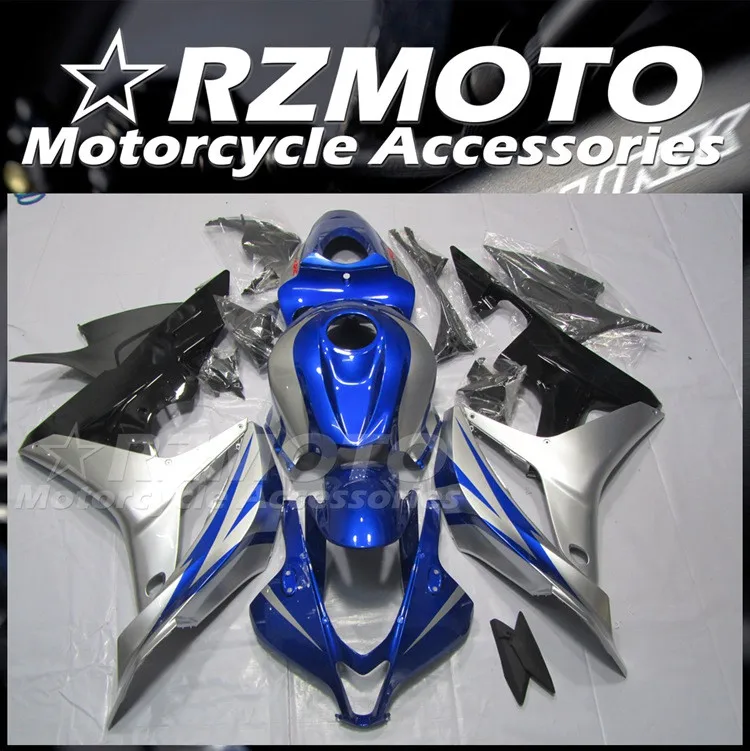 

Injection Mold New ABS Whole Fairings Kit Fit for HONDA CBR600RR F5 2007 2008 07 08 Bodywork Set Silver Blue