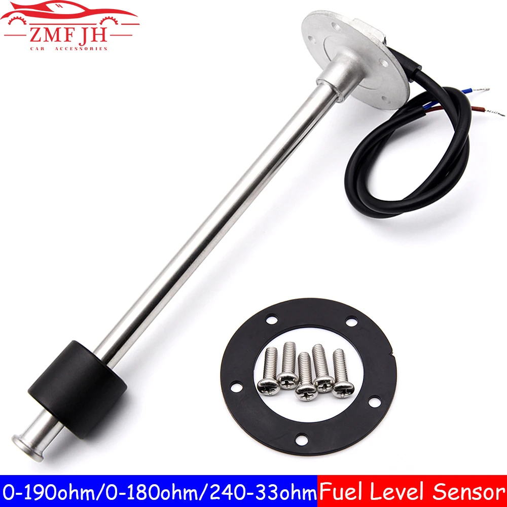 

Датчик уровня воды и топлива, 200 мм, 0-190 Ом, 0-180 Ом