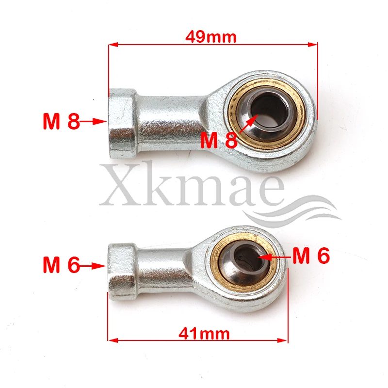1 Pair 6mm/8mm Left&Right Hand Thread Steering Tie Rod Ends kit Ball Joint Fit For 49cc 50cc Mini ATV Go Kart Buggy Quad Parts images - 6