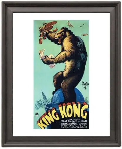 

Плакат в рамке, Постер King Kong 8, фотобумага, печать, фоторамка 16x12 дюймов