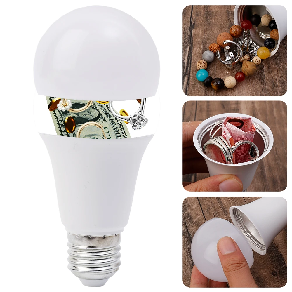 

Секретная подсветка, емкость с лампочками, домашний переключаемый контейнер, скрывающий частный ящик для денег, скрытый контейнер для хранения лампочек