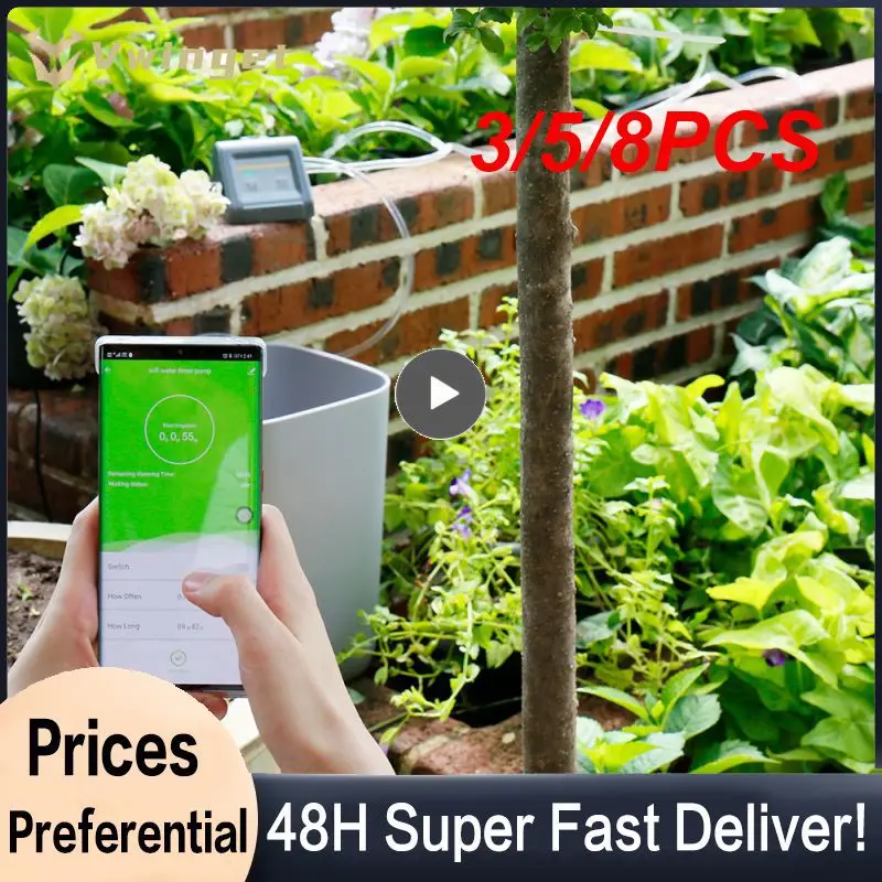 

3/5/8PCS Abs Irrigation Controller Micro-drip Smart Irrigation Timer App Controlled Usb Irrigation System Smart Life 1set