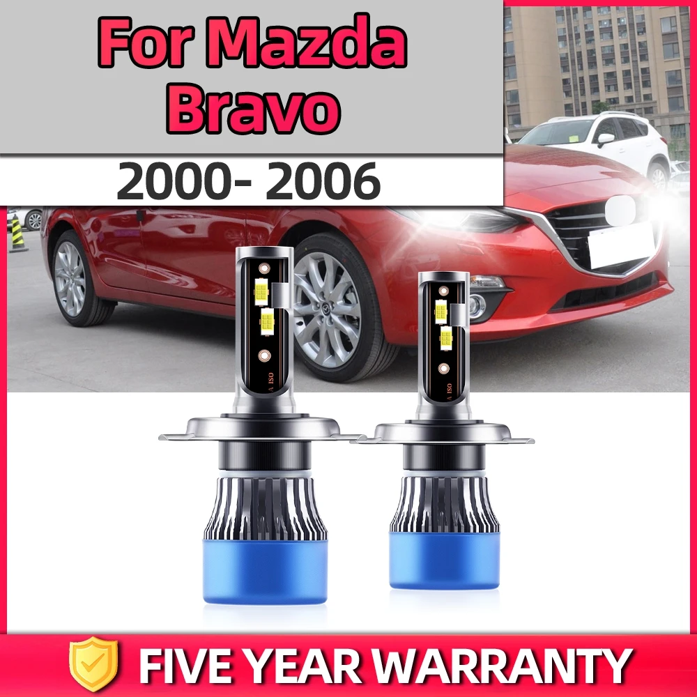 

Автомобильные турбо-лампы TEENRAM, 120 Вт, 2000 лм, H4, дальний/ближний свет, все в одном, CSP, яркий чип, детали автомобиля для Mazda Bravo 2006-