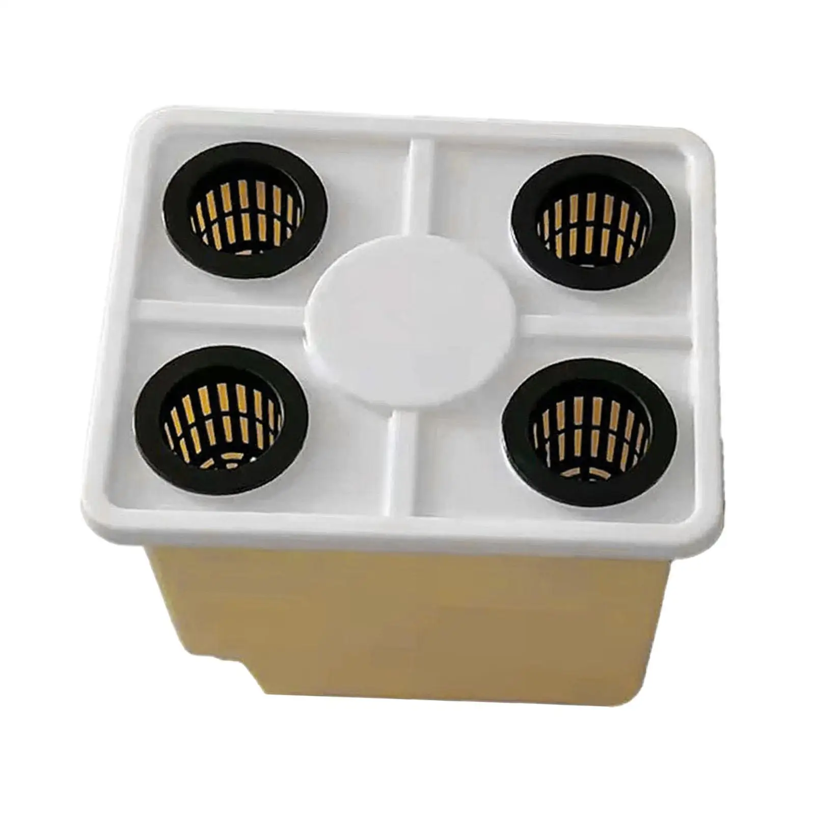 

Ведро для гидропоники с сифонными локтями, кашпо для роста овощей, инструмент для выращивания беспочвенного выращивания для теплицы, легкий и универсальный