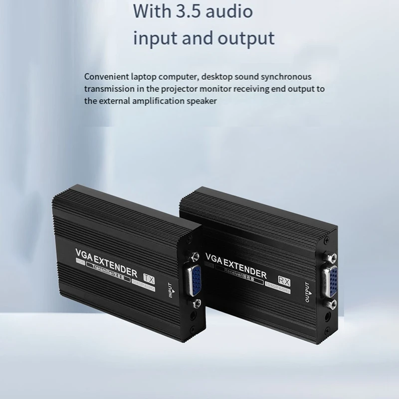 Сетевой удлинитель VGA 150 м RJ45 поддержка источника питания POE вилка стандарта США 1