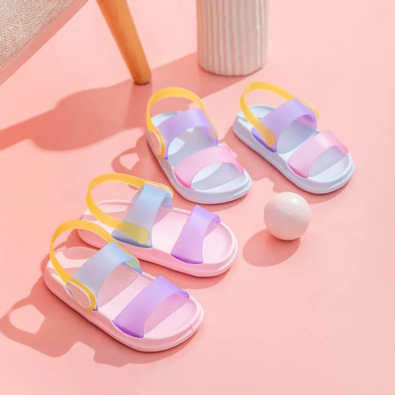 

Girls Jelly Sandals Kids Gladiator Sandals for Girls Fashion Beach Shoes Girls Slippers Children's Soft Non-Slip Summer Shoes