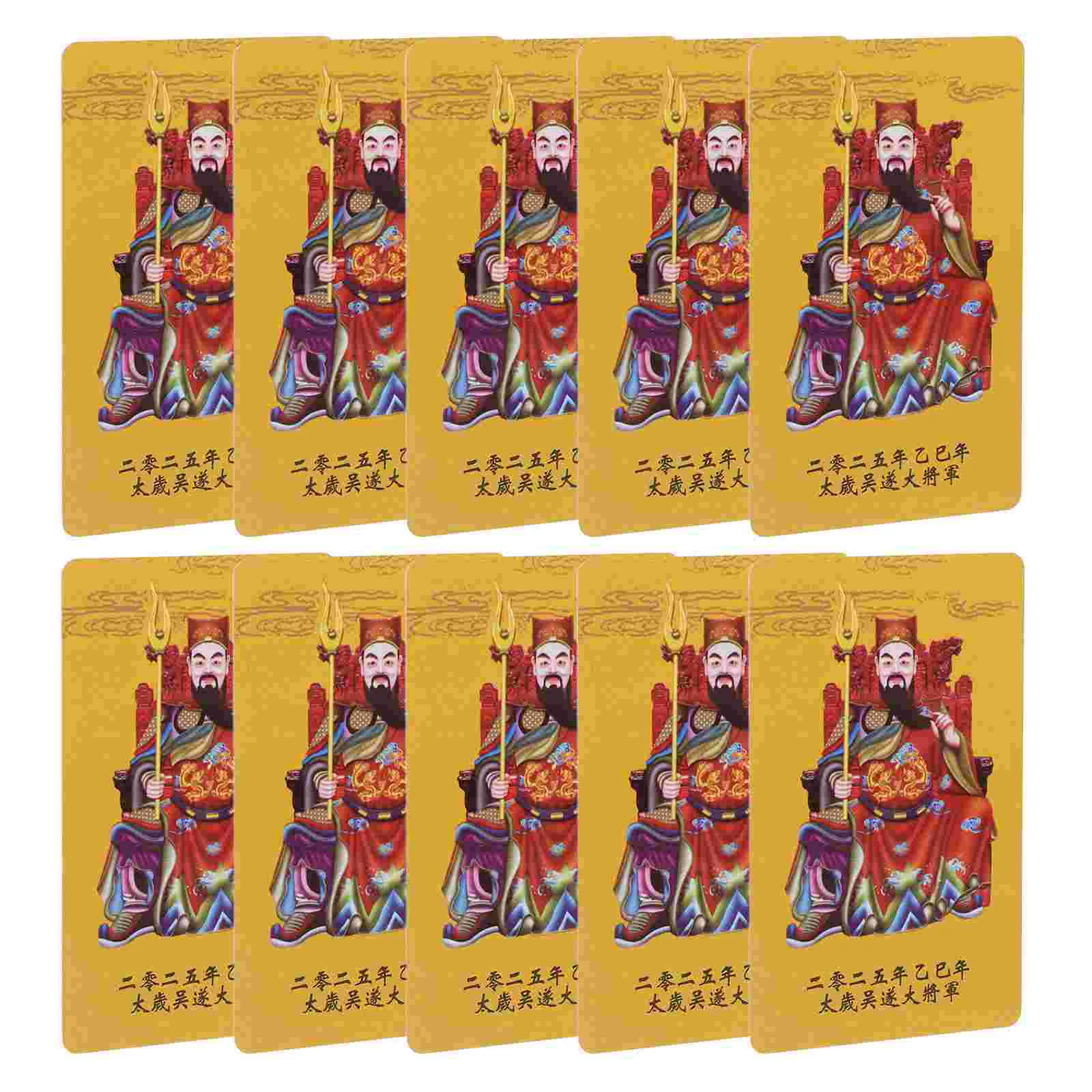 Лунный календарь на 10 шт. Год Тай Суи и змея в стиле шинуазри Декор